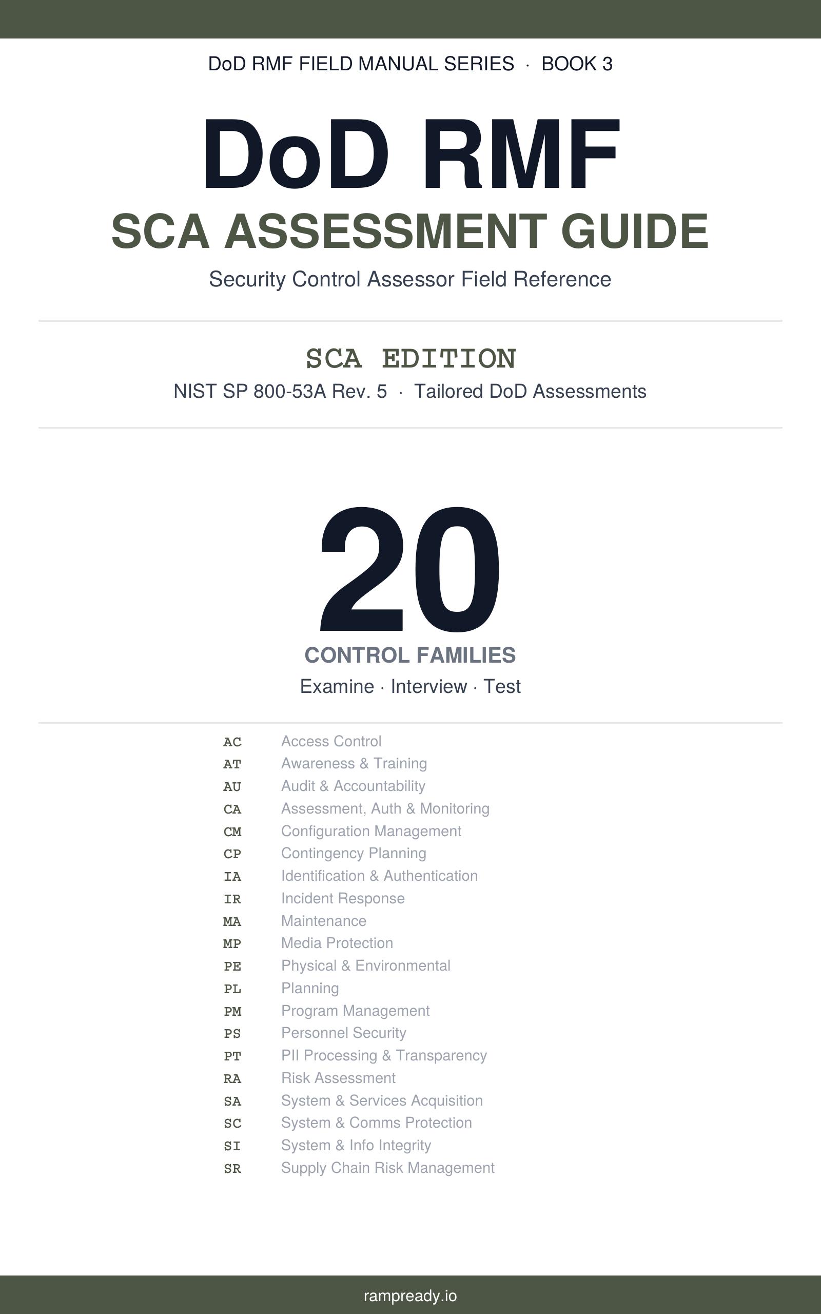 DoD RMF SCA Assessment Guide